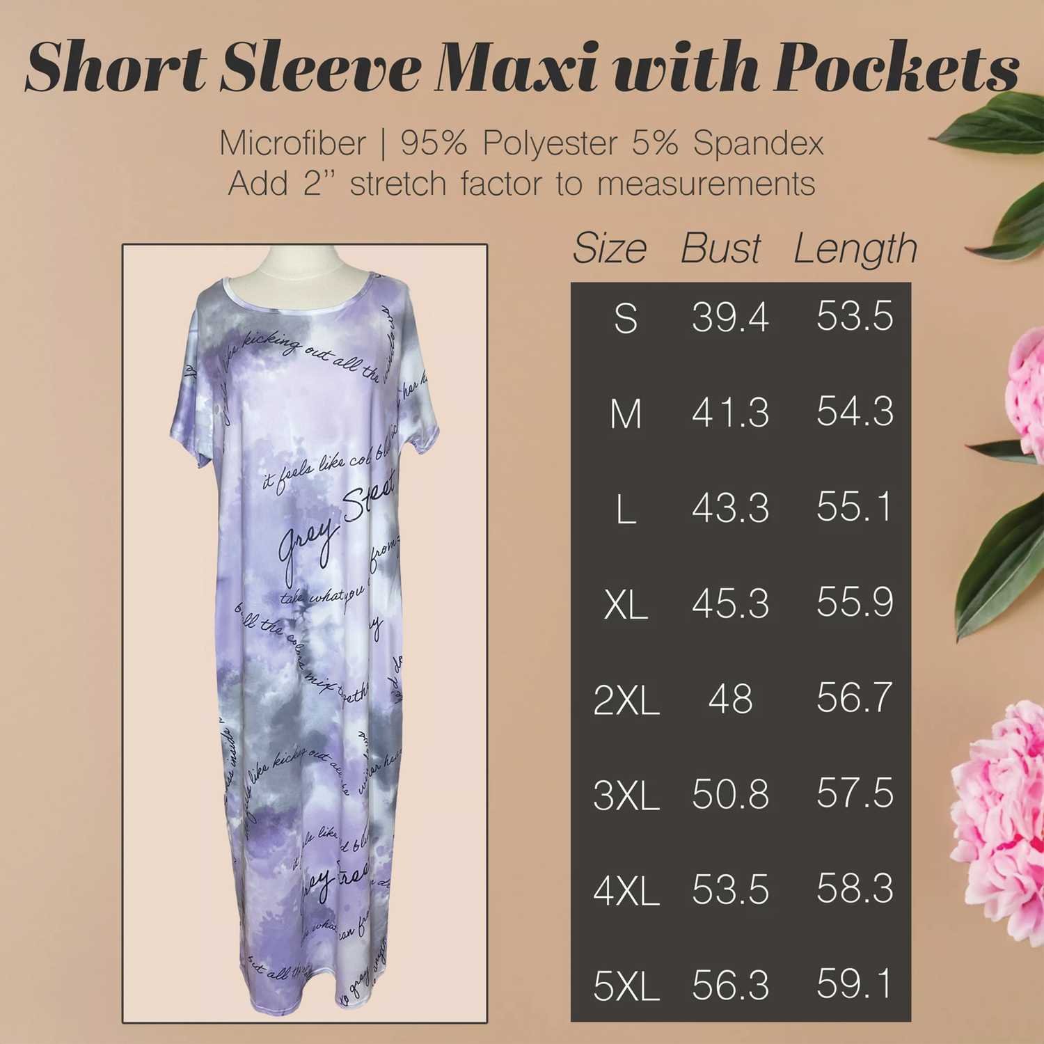 Stretchy Maxi Dress with Pockets