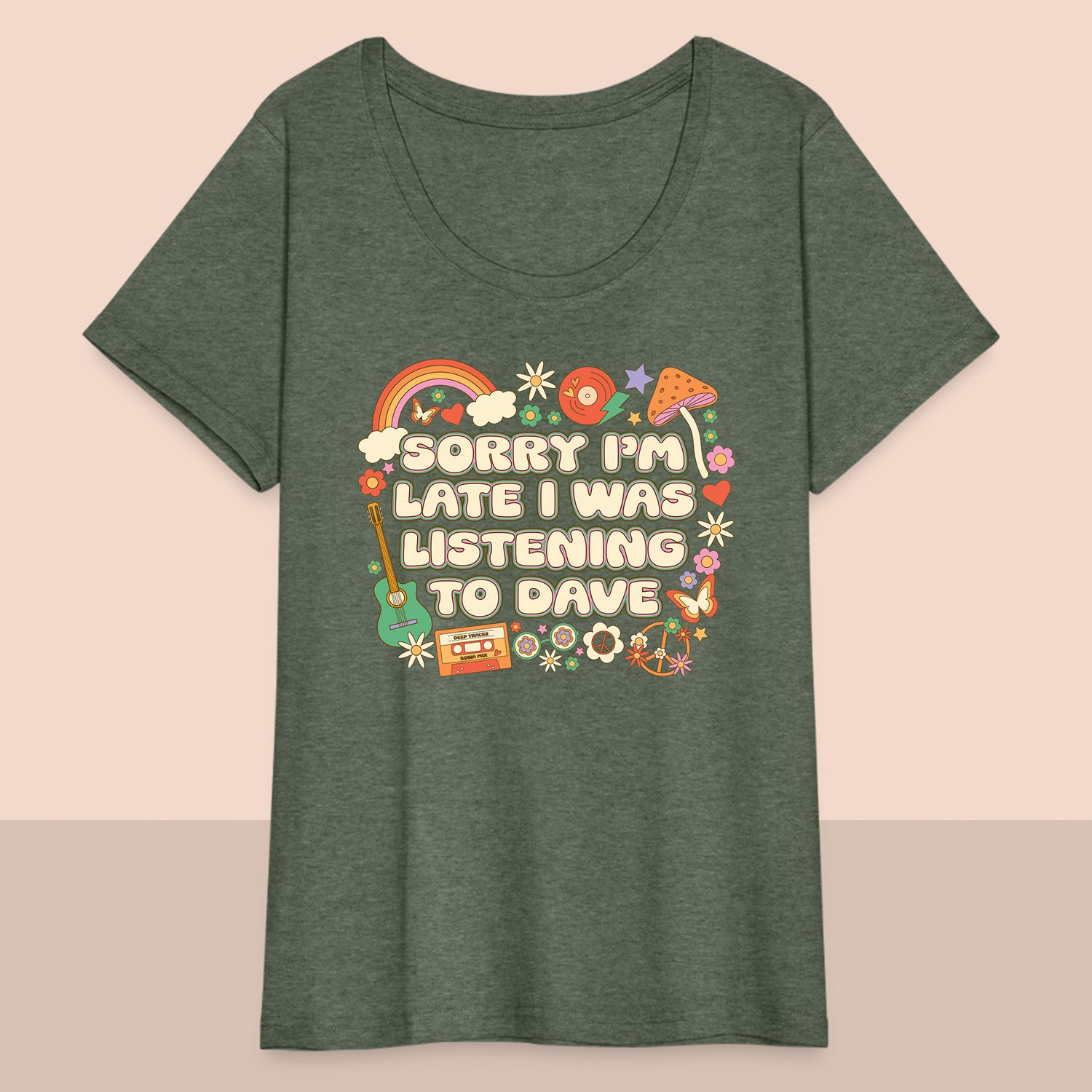 Women’s Curvy Sorry I'm Late T-Shirt