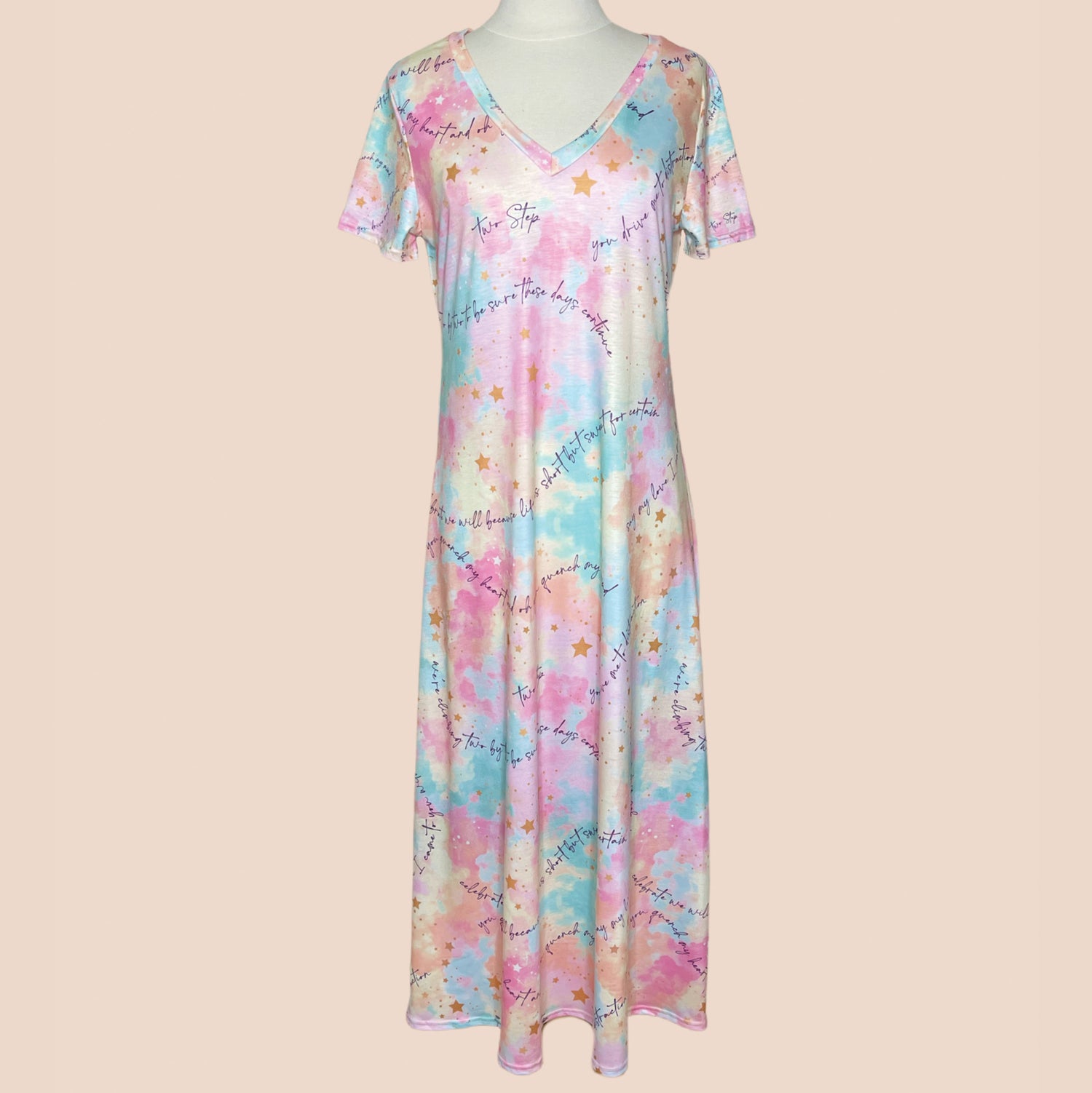 Maxi T-Shirt Dress with Side Slit