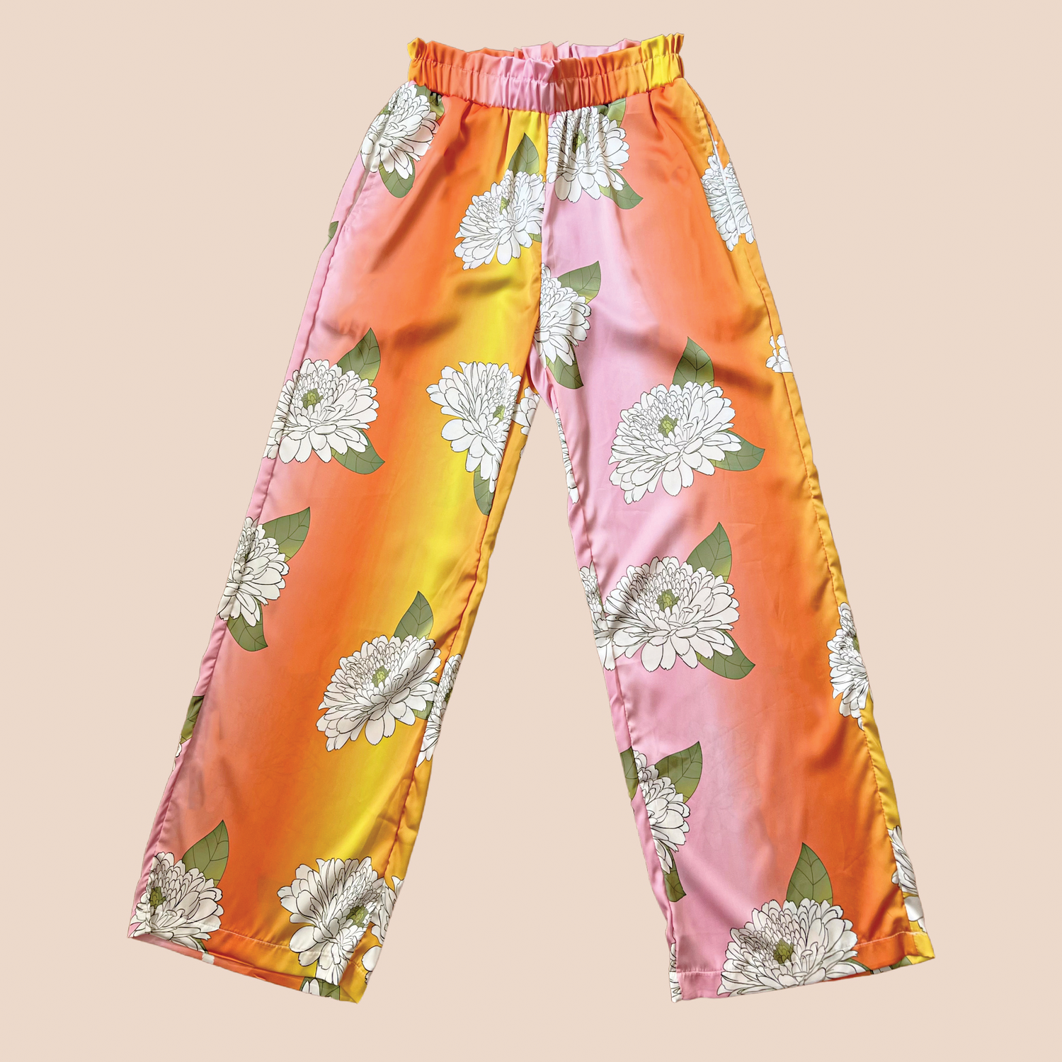 Silk Trousers with Pockets