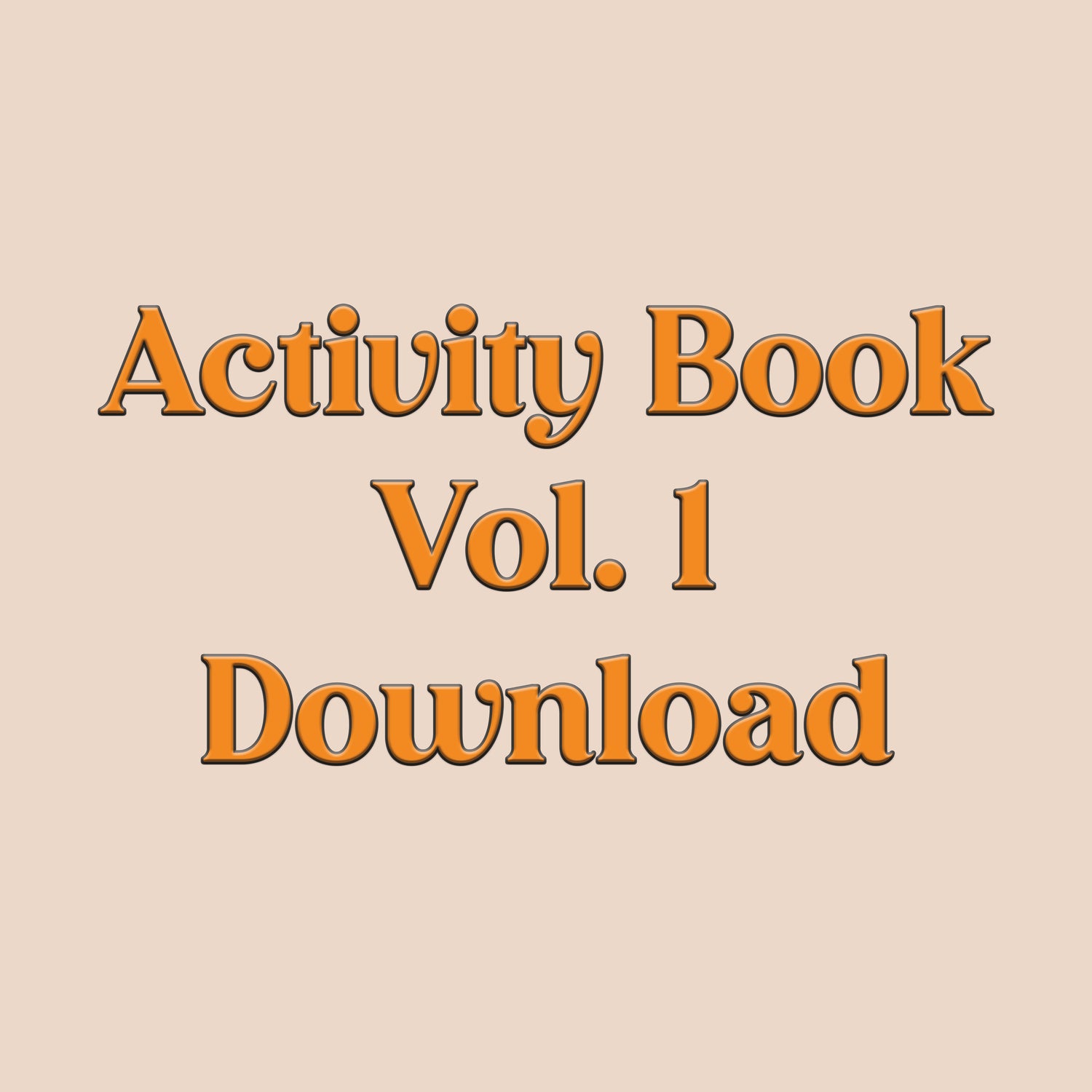 Activity Book Vol.1 Download