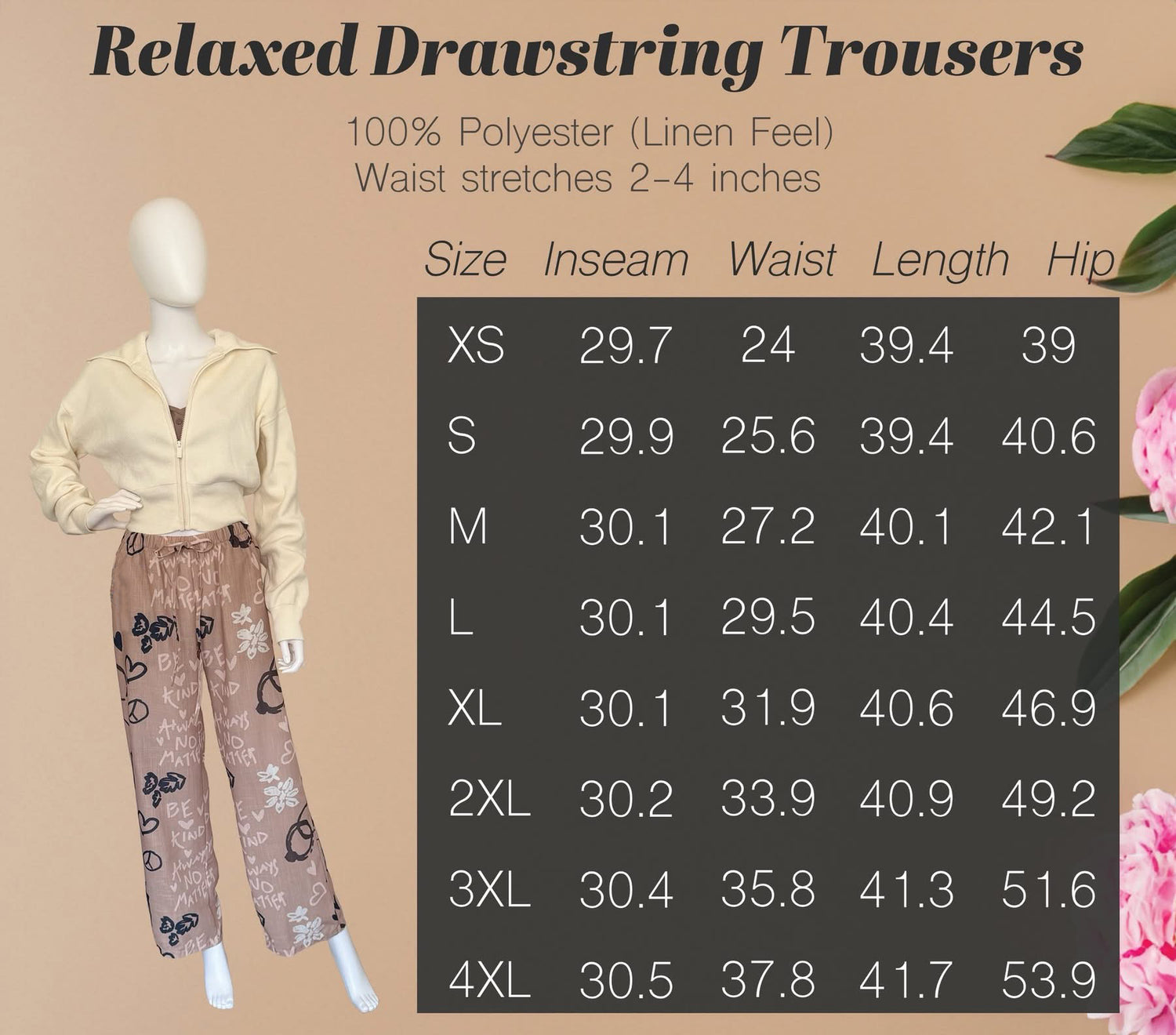 Relaxed Drawstring Trousers
